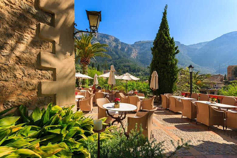 Restaurant with a view in Deia