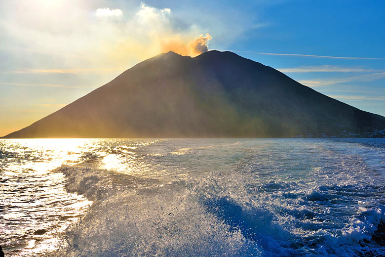 Returning from a day trip to Stromboli