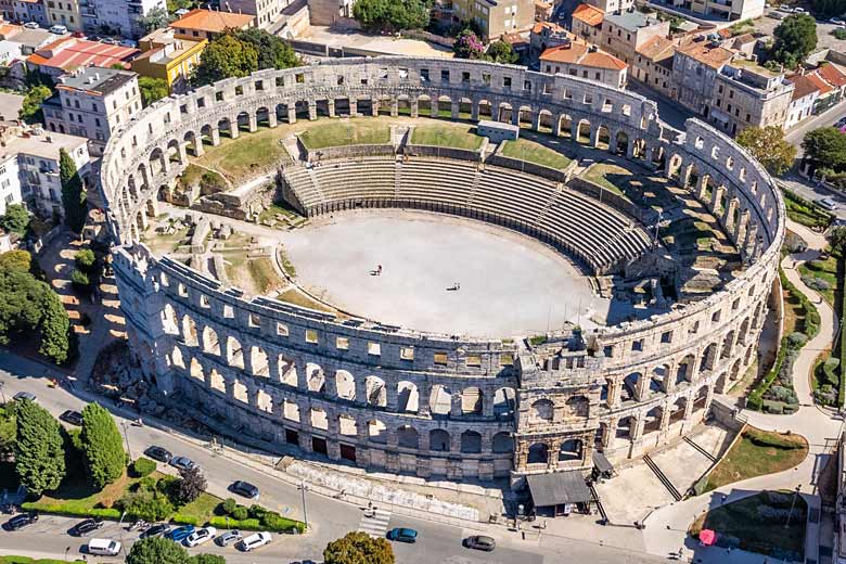 The hugely impressive Pula Arena