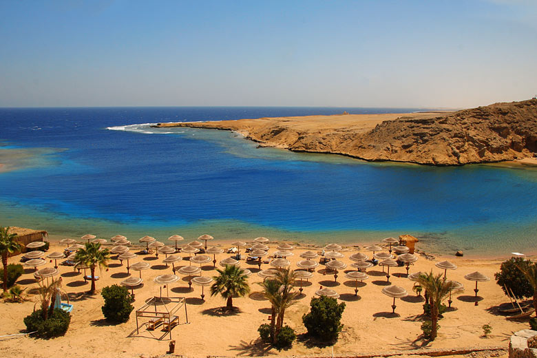 Secluded cove of Sharm el Arab, south of Makadi Bay