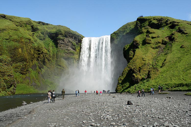 Skogafoss Waterfall south east of Reykjavík, Iceland