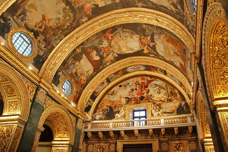 Ceiling of St John's Cathedral, Valletta