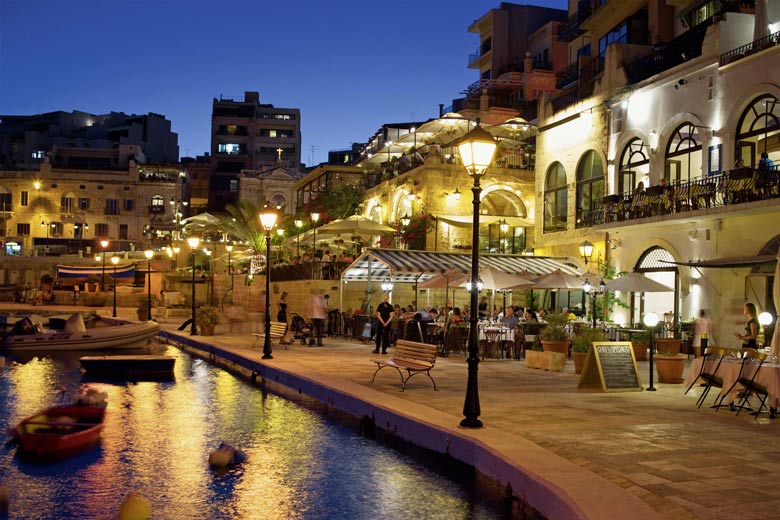 St Julian's Bay promenade, Malta