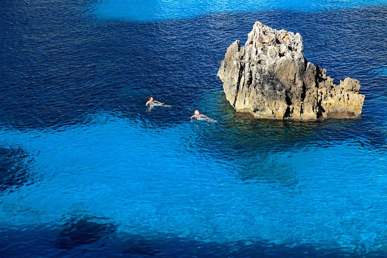 The incredibly clear waters of Menorca