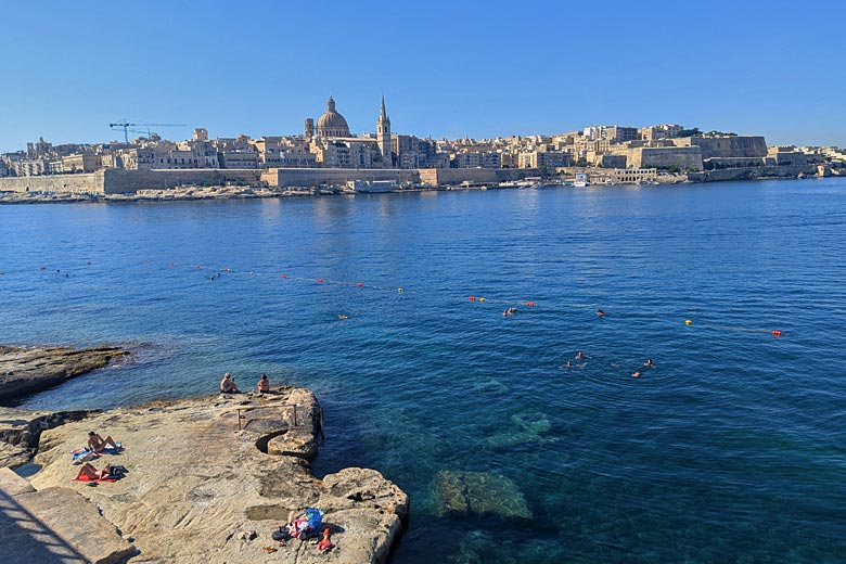 Free and easy swimming in Sliema