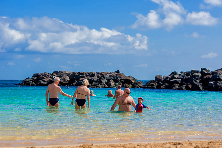 Swimming in Lanzarote in November