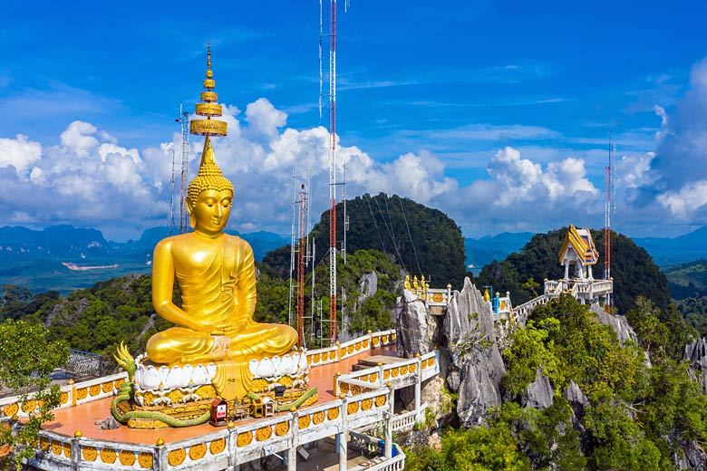 The peak of Tiger Cave Temple complex