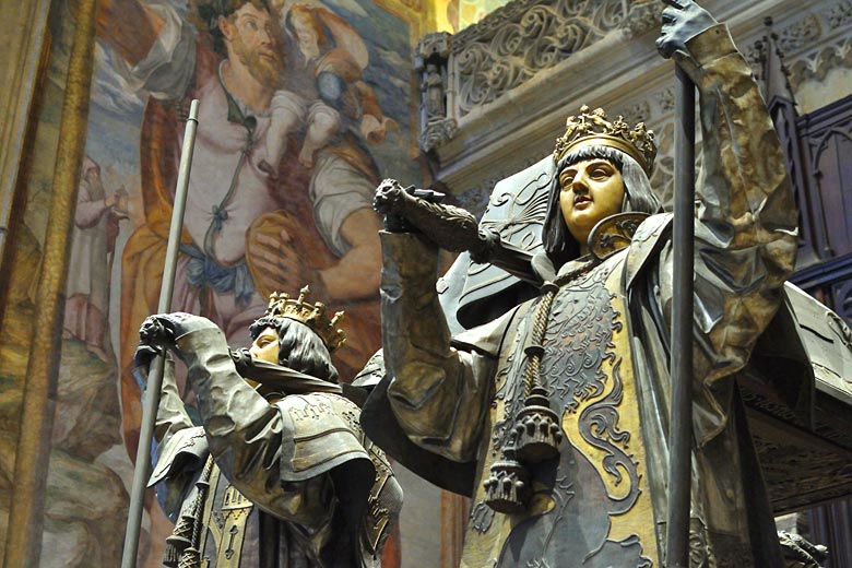 Tomb of Christopher Columbus in Seville Cathedral