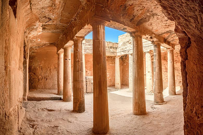 Inside the sunken Tombs of the Kings