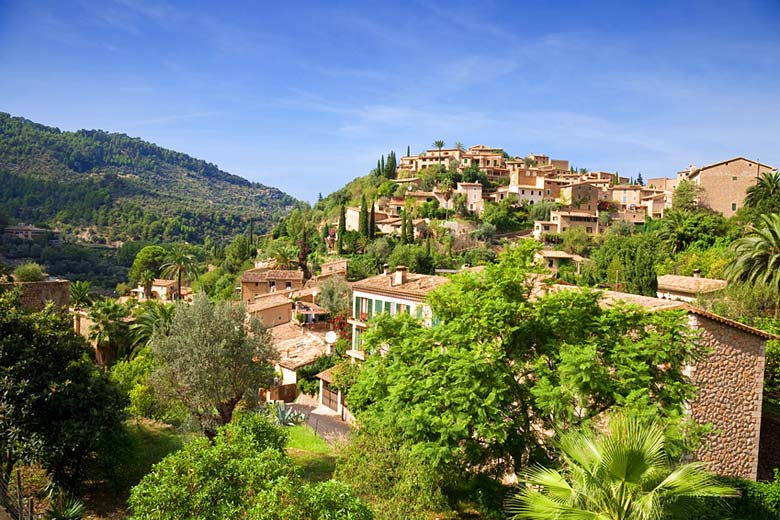 The town of Deia in Majorca