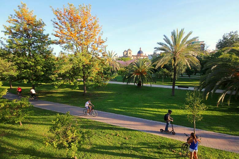 Jardí del Túria in the centre of Valencia